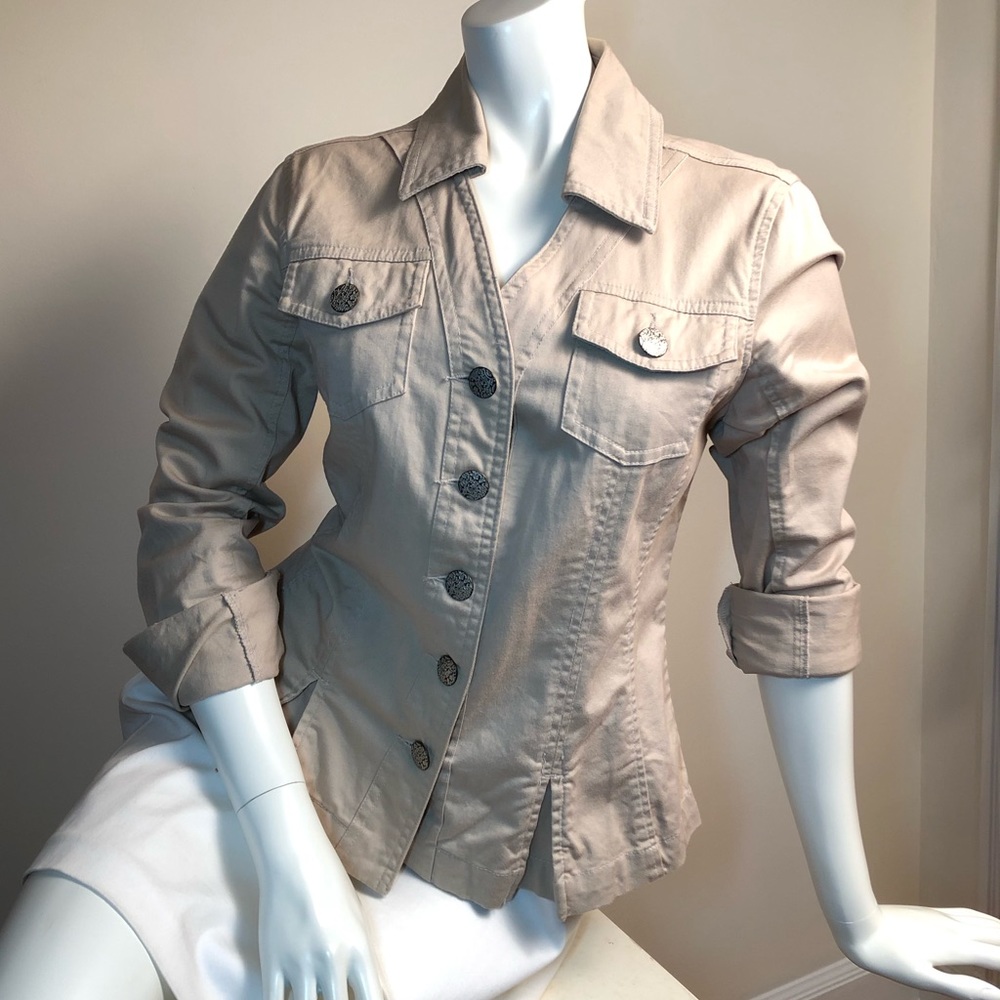 Peplum Detail Féminine Moto Jacket - Vintage 90’s